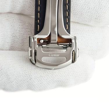 カルティエ Cartier 純正 サントス ドゥ カルティエ MM用 レザーバンド キャメルブラウン レザー ステンレススチール 腕時計パーツ 替え ベルト 本革 18ｍｍ ブラウン バックル付き