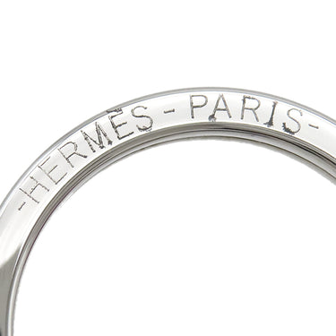 エルメス HERMES カルメン ウノドス ローズパープル×ブルーエレクトリック ラムスキン キーリング シルバー金具 紫 青 フリンジ キーホルダー