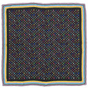 ルイヴィトン LOUIS VUITTON LV × TM モノグラムマルチカラー M71914 ブラック×マルチカラー シルク スカーフ 黒 村上隆