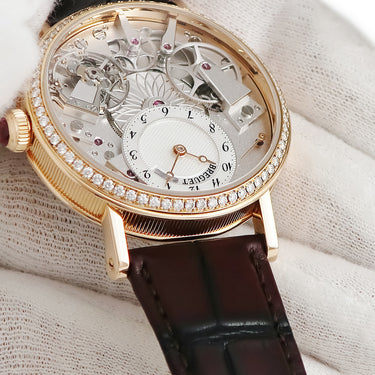 腕時計 ブレゲ BREGUET トラディション レディ 7038BR/18/9V6/D00D 自動巻き レディース K18RG無垢 純正ダイヤ スケルトン シェル