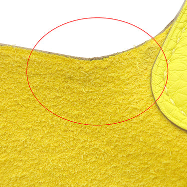 エルメス HERMES ピコタンロックPM ライム トリヨンクレマンス ハンドバッグ シルバー金具 黄色