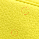 エルメス HERMES ピコタンロックPM ライム トリヨンクレマンス ハンドバッグ シルバー金具 黄色