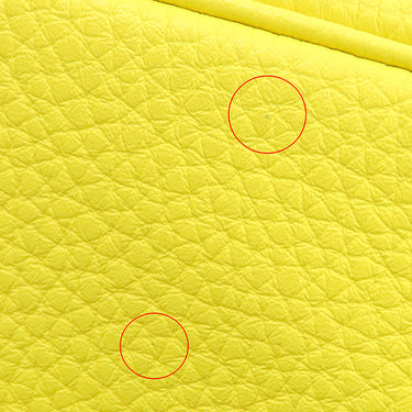 エルメス HERMES ピコタンロックPM ライム トリヨンクレマンス ハンドバッグ シルバー金具 黄色