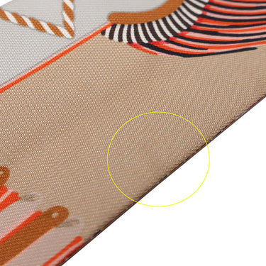 エルメス HERMES ツイリー ベージュ×テラコッ×オレンジ シルク スカーフ 【EPAULETTES DE GALA/式典肩章】