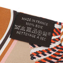 エルメス HERMES ツイリー ベージュ×テラコッ×オレンジ シルク スカーフ 【EPAULETTES DE GALA/式典肩章】