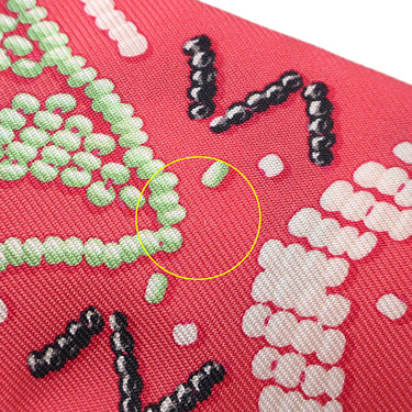 エルメス HERMES ツイリー ローズ×ヴェール×ブラック シルク スカーフ 【KELLY EN PERLES/ケリーアンペルル】