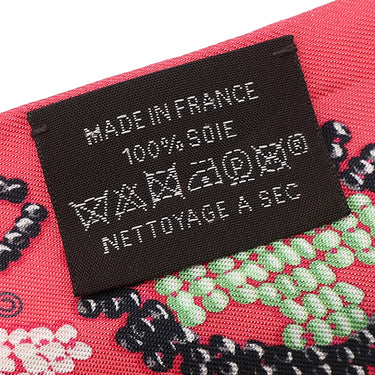 エルメス HERMES ツイリー ローズ×ヴェール×ブラック シルク スカーフ 【KELLY EN PERLES/ケリーアンペルル】