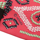 エルメス HERMES ツイリー ローズ×ヴェール×ブラック シルク スカーフ 【KELLY EN PERLES/ケリーアンペルル】