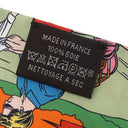 エルメス HERMES ツイリー オレンジ×ヴェール×ローズ シルク スカーフ 【WOW/アメコミ風】