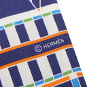 エルメス HERMES ツイリー インディゴ×ローズ×マルチカラー シルク スカーフ 【VOLTES ET PIROUETTES/ヴォルト エ ピルエット】