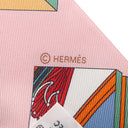 エルメス HERMES ツイリー ローズ×ヴェール×マルチカラー シルク スカーフ 【SPRINGS SPRINGS/スプリング スプリング】