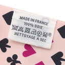 エルメス HERMES ツイリー ローズナクレ×フューシャ×ルージュ シルク スカーフ 【JEU DE CARTES/ジュー ドゥ カルト】