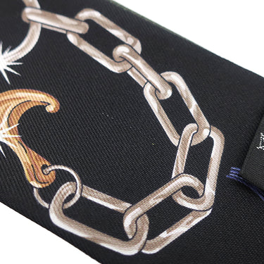 エルメス HERMES ツイリー カーキフォンセ×ホワイト×ブラック シルク スカーフ 【C'est la Fete/セ ラ フェット】