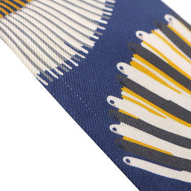 エルメス HERMES ツイリー マリン×ゴールド×ホワイト シルク スカーフ 【EPAULETTES DE GALA/式典肩章】