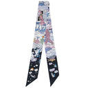 エルメス HERMES ツイリー ブルーノワール×モーヴ×マルチカラー シルク スカーフ 新品 未使用【SUR MON NUAGE/私の雲】