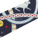 エルメス HERMES ツイリー ブラック×ルージュ×オレンジ シルク スカーフ 新品 未使用【PIQUE DAME DE COEUR/ハートのクイーン】