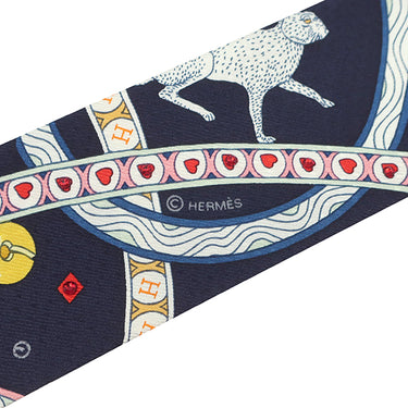 エルメス HERMES ツイリー ブラック×ルージュ×オレンジ シルク スカーフ 新品 未使用【PIQUE DAME DE COEUR/ハートのクイーン】