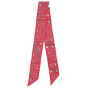 エルメス HERMES ツイリー グレナディン×キャメル×ブルー シルク スカーフ 新品 未使用【COUVERTURES ET TENUES DE JOUR/馬着】