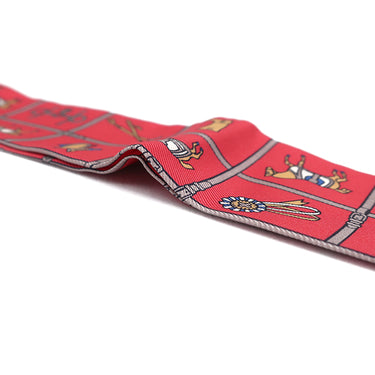 エルメス HERMES ツイリー グレナディン×キャメル×ブルー シルク スカーフ 新品 未使用【COUVERTURES ET TENUES DE JOUR/馬着】