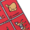 エルメス HERMES ツイリー グレナディン×キャメル×ブルー シルク スカーフ 新品 未使用【COUVERTURES ET TENUES DE JOUR/馬着】