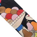 エルメス HERMES ツイリー ブラック×ホワイト×ブルー シルク スカーフ 【LA PATISSERIE FRANCAISE CHARM/パティスリーフランセーズチャーム】