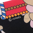 エルメス HERMES ツイリー ブラック×ホワイト×ブルー シルク スカーフ 【LA PATISSERIE FRANCAISE CHARM/パティスリーフランセーズチャーム】