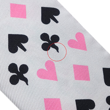 エルメス HERMES ツイリー グリペール×ローズ×ブラック シルク スカーフ 【JEU DE CARTES/ジュー ドゥ カルト】