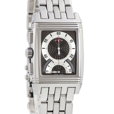 腕時計 ジャガールクルト JAEGER LECOULTRE レベルソ グランスポール デュオ Q2958102/295.8.59 手巻き メンズ OH済 クロノグラフ トリチウム