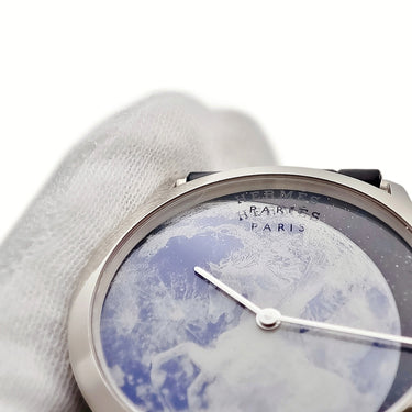 腕時計 エルメス HERMES スリム ドゥ エルメス クレール ドゥ リュンヌ CA2.990i 自動巻き メンズ K18WG無垢製 月光 限定