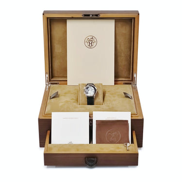 腕時計 エルメス HERMES スリム ドゥ エルメス クレール ドゥ リュンヌ CA2.990i 自動巻き メンズ K18WG無垢製 月光 限定