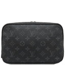 ルイヴィトン LOUIS VUITTON トゥルース トワレ GM M43383 モノグラムエクリプス モノグラムエクリプスキャンバス ポーチ シルバー金具 黒 グレー