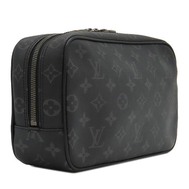 ルイヴィトン LOUIS VUITTON トゥルース トワレ GM M43383 モノグラムエクリプス モノグラムエクリプスキャンバス ポーチ シルバー金具 黒 グレー