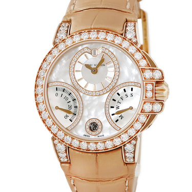 腕時計 ハリーウィンストン Harry Winston オーシャン バイレトログラード OCEABI36RR036 自動巻き レディース K18RG無垢 純正ダイヤ シェル
