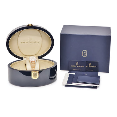 腕時計 ハリーウィンストン Harry Winston オーシャン バイレトログラード OCEABI36RR036 自動巻き レディース K18RG無垢 純正ダイヤ シェル