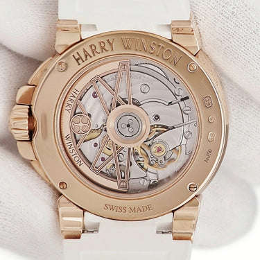 腕時計 ハリーウィンストン Harry Winston オーシャン オートマティック OCEAHD36RR001 自動巻き メンズ レディース K18RG無垢 純正ダイヤ