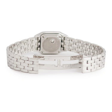 腕時計 カルティエ Cartier ミニ パンテール WF3210F3 クオーツ レディース K18WG無垢 純正ダイヤ アイボリー 青針 ローマン