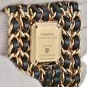 腕時計 シャネル CHANEL プルミエール カフ M LIMITED EDITION H9861 クオーツ レディース K18イエローGP ゴールド ブラック