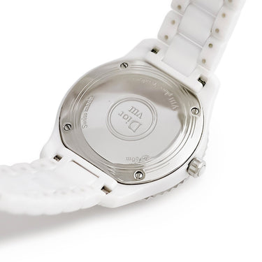 腕時計 クリスチャン・ディオール Christian Dior ディオール8 オンユイット CD1231E2 クオーツ レディース 白 ホワイト セラミック