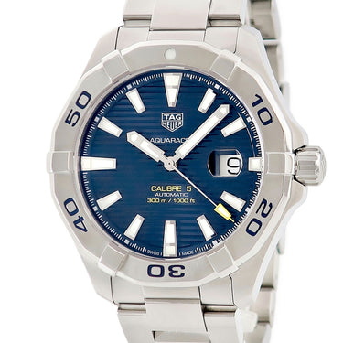 腕時計 タグホイヤー TAG Heuer アクアレーサー キャリバー5 WAY2012.BA0927 自動巻き メンズ OH済 ブルー 青 ダイバーズ デイト