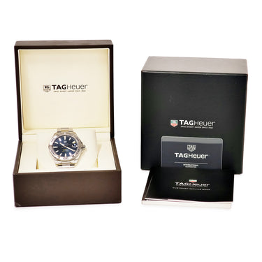腕時計 タグホイヤー TAG Heuer アクアレーサー キャリバー5 WAY2012.BA0927 自動巻き メンズ OH済 ブルー 青 ダイバーズ デイト