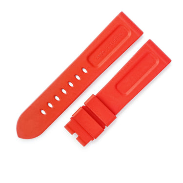 パネライ PANERAI 純正 ルミノール用 ラバーバンド レッド ラバー 腕時計パーツ 替え ベルト ストラップ 尾錠用 予備 交換 スペア 24ｍｍ レッド 赤