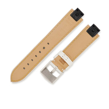 ルイヴィトン LOUIS VUITTON 純正 クロコバンド ホワイト クロコダイル ステンレススチール 腕時計パーツ 替え ベルト 純正SS製尾錠付き 18mm ホワイト 白 シャイン 艶有り