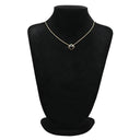 ヴァンクリーフアーペル Van Cleef & Arpels ピュア アルハンブラ VCARB13900 ブラック×イエローゴールド K18YG オニキス ネックレス Au750 18K 18金