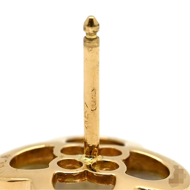 ヴァンクリーフアーペル Van Cleef & Arpels ピュア アルハンブラ VCARA38800 パールホワイト×イエローゴールド K18YG マザーオブパール ピアス 白 750YG 18K