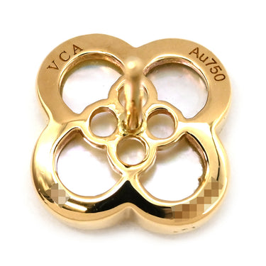 ヴァンクリーフアーペル Van Cleef & Arpels ピュア アルハンブラ VCARA38800 パールホワイト×イエローゴールド K18YG マザーオブパール ピアス 白 750YG 18K