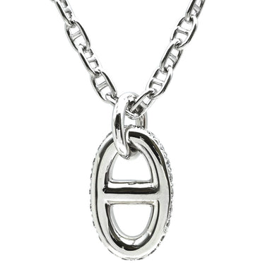 エルメス HERMES ファランドールPM ペンダント H221304B ホワイトゴールド K18WG ダイヤモンド SH ネックレス 18K 750AU