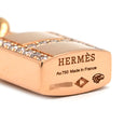 エルメス HERMES アミュレット ケリー カデナ ローズゴールド K18PG ダイヤモンド ネックレス ピンクゴールド 鍵モチーフ H