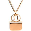 エルメス HERMES アミュレット コンスタンス ペンダント ローズゴールド K18PG ダイヤモンド ネックレス ピンクゴールド バッグモチーフ