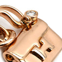 エルメス HERMES アミュレット コンスタンス ペンダント ローズゴールド K18PG ダイヤモンド ネックレス ピンクゴールド バッグモチーフ