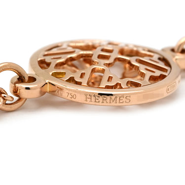 エルメス HERMES シェーヌダンクル パスレル ローズゴールド K18PG ダイヤモンド ネックレス ピンクゴールド 18K 750 1Pダイヤ